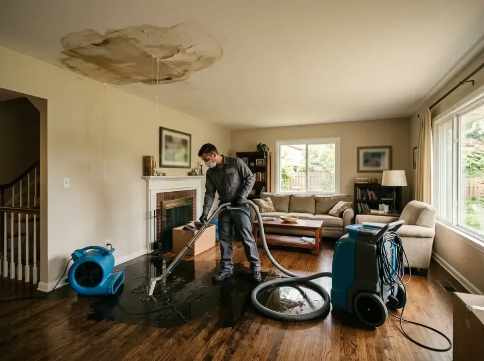 attic-pipe-burst-ceiling-drip-008 — frequently asked questions, Water Damage Restoration & Carpet Care in Mascoutah, IL